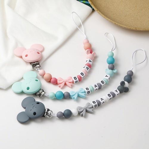 Diy schnullerkette mit namen - schnullerkette,