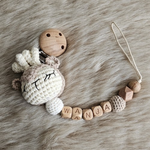 Schnullerkette mit namen - schnullerkette,