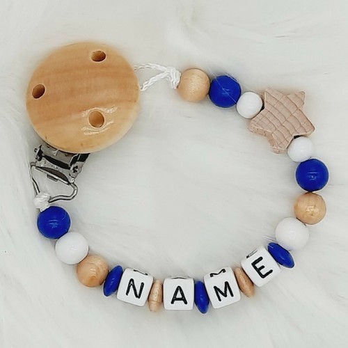 Schnullerkette mit namen - schnullerkette,