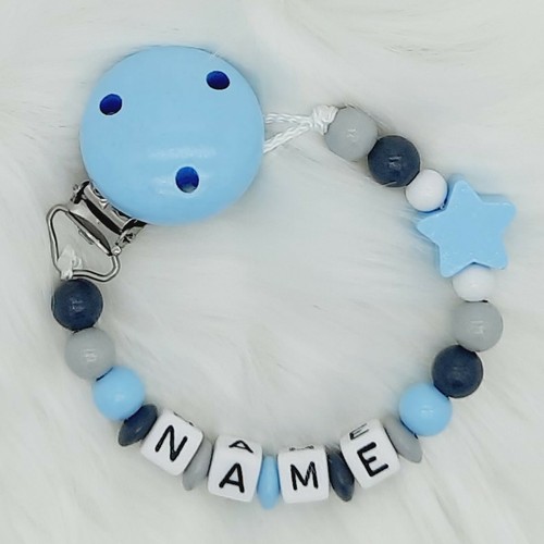 Schnullerkette mit namen - schnullerkette,