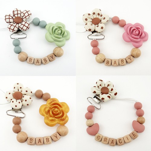Blume schnullerkette mit - schnullerkette, namen