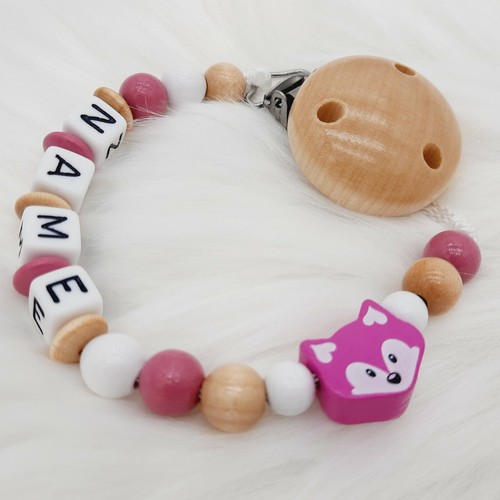 Schnullerkette mit namen - schnullerkette,