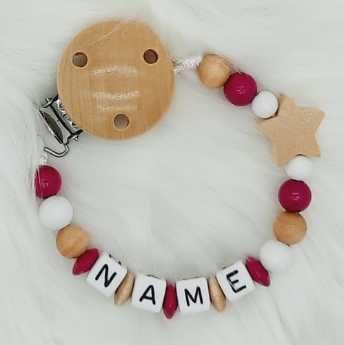 Schnullerkette mit namen - schnullerkette,