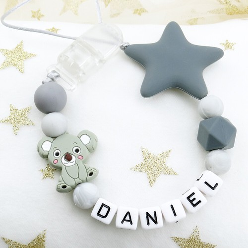 Schnullerkette mit namen - schnullerkette,