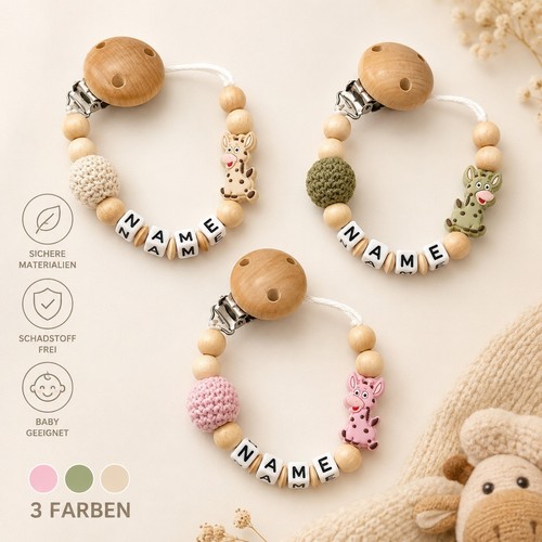 Schnullerkette mit namen junge - mit,