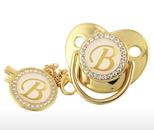 Baby gold glitzer schnuller - baby,