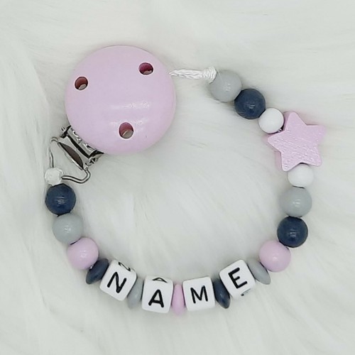 Schnullerkette mit namen - schnullerkette,