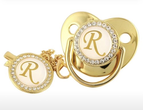 Baby gold glitzer schnuller - baby,
