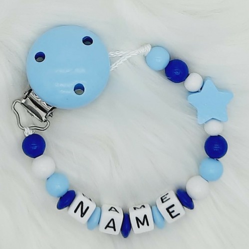Schnullerkette mit namen - schnullerkette,