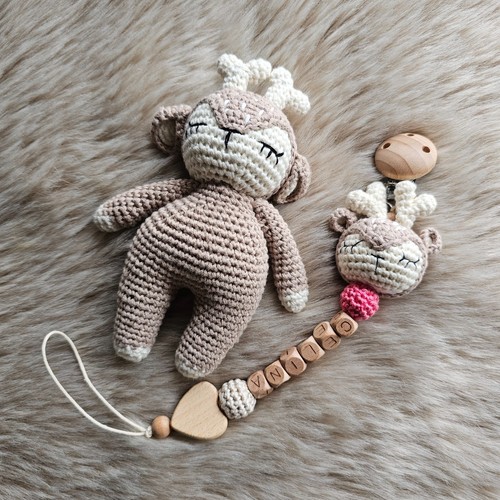Schnullerkette mit name - schnullerkette,