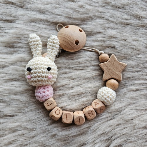 Schnullerkette mit name - mit,