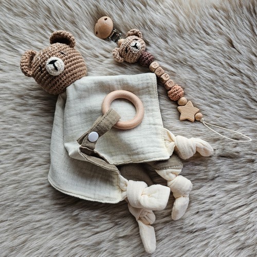 Schnullerkette set teddy - set, bär