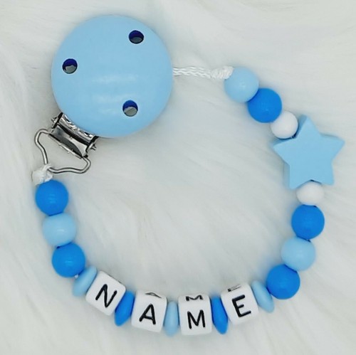 Schnullerkette mit namen - schnullerkette,